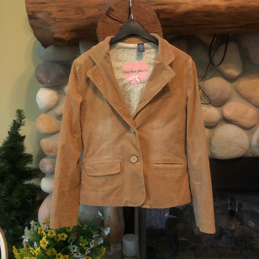Boutique corduroy Blazer Jacket in camel Color - size m Fall style